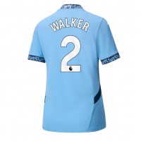 Manchester City Kyle Walker #2 Hjemmedrakt Dame 2024-25 Kortermet